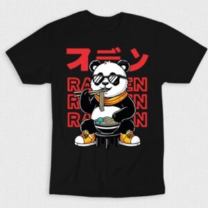 Kaos Ramen Eating Panda