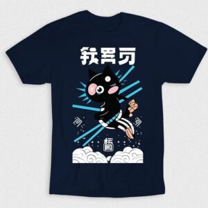 Kaos Stick Cloudy Cat Japanese