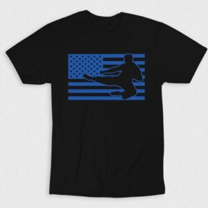Kaos Karate USA Blue