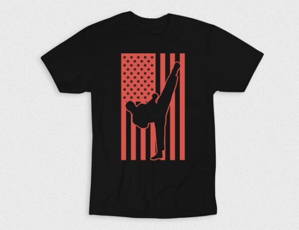 Kaos Karate USA Red