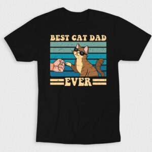 Kaos Best Cat Dad Ever V1