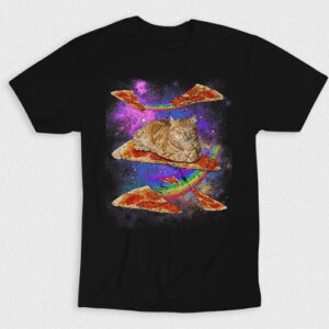 Kaos Galaxy Cat Pizza