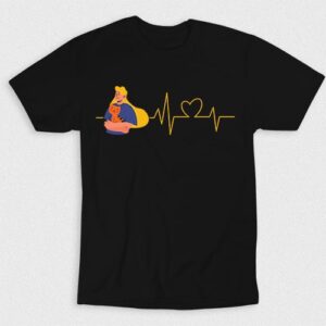 Kaos Cat Dad Heartbeat