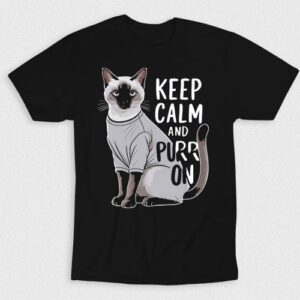 Kaos Cat Keep Calm And Purr On