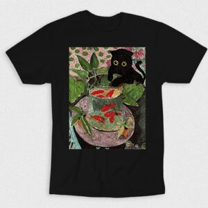 Kaos Cat Playing Fishes