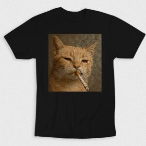 Kaos Cool Cat Smoking