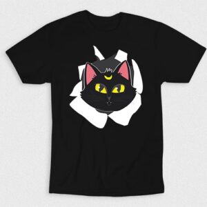 Kaos Cute Black Cat Face