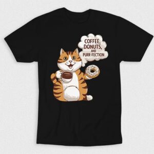 Kaos Purrfection Coffee Donuts
