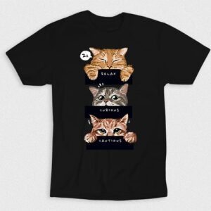 Kaos Relax Curious Cautious Cat