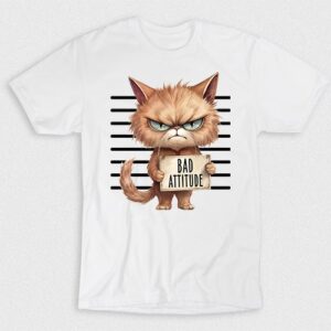 Kaos Cat With Bad Attitude