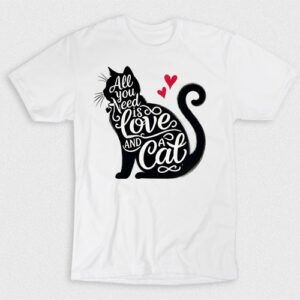 Kaos Love And A Cat All You Need