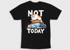 Kaos Not Today Lazy Human And Cat