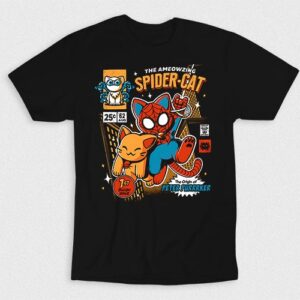 Kaos Peter Purrrker Spider Cat