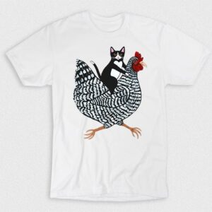Kaos Riding Rooster Cat