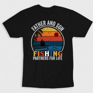Kaos Father And Son Fishing Partners For Life V1