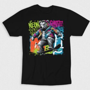 Kaos Skate Bear Badass