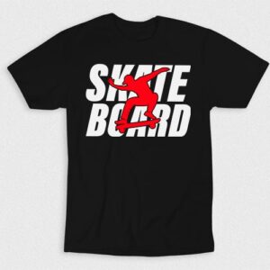 Kaos Skateboard Red White
