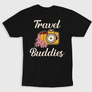 Kaos Vintage Camera Travel Buddies