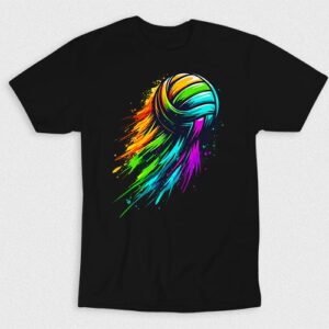 Kaos Volleyball In Flame Cool Colors