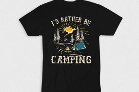 Kaos Id Rather Be Camping V1