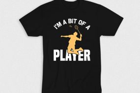 Kaos A Bit Badminton Player