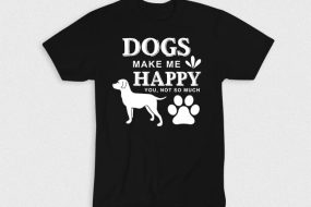 Kaos Dogs Make Me Happy