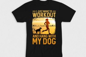 Kaos Workout Hang With Dog