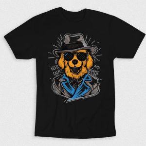 Kaos Keep Calm Game On Dog
