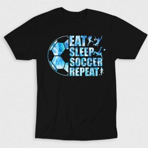 Kaos Eat Sleep Soccer Repeat V1