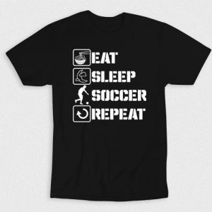 Kaos Eat Sleep Soccer Repeat V2