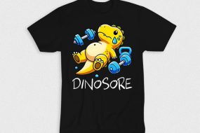 Kaos Dinosore Workout Fitness