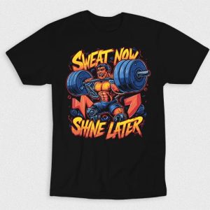 Kaos Sweat Now Shine Later Fitness