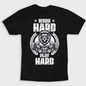 Kaos Work Hard Play Hard Fitness