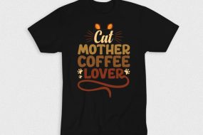Kaos Mother Of Cat Coffee Lover V1