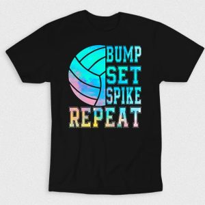 Kaos Volleyball Bump Set Spike Repeat V3