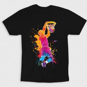 Kaos Player Of Basketball Watercolor