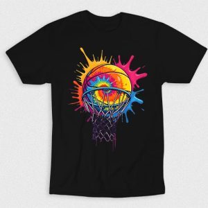 Kaos Watercolor Splash Basketball V2