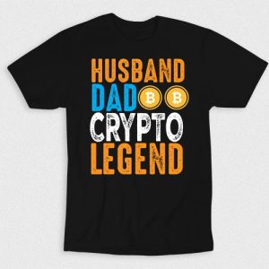Kaos Husband Dad Crypto Legend