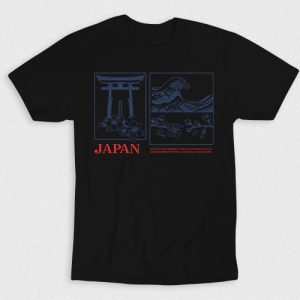 Kaos Japan Gate Wave And Chery Blossom