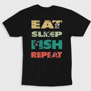 Kaos Eat Sleep Fish Repeat V3