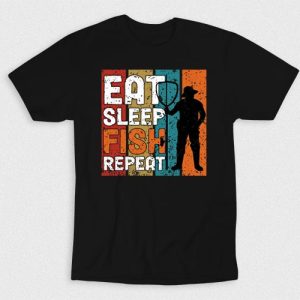 Kaos Eat Sleep Fish Repeat V2