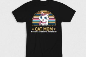 Kaos Cat Mom The Legend