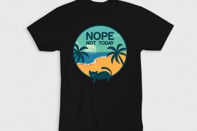 Kaos Nope Lazy Cat