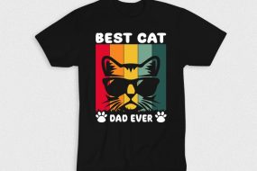 Kaos Best Cat Dad Ever V3