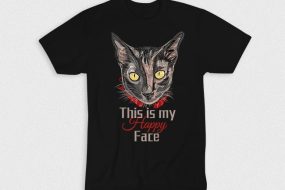 Kaos Happy Cat Face