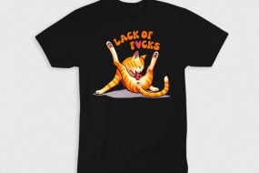 Kaos Lack Of Fucks Cat Licking Butt