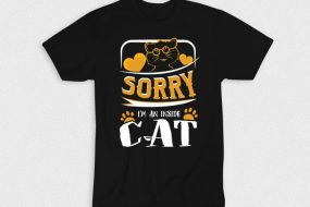 Kaos Sorry Im An Inside Cat Introvert