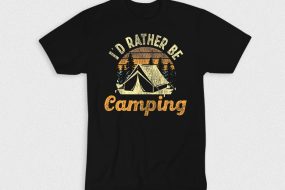 Kaos Id Rather Be Camping V2