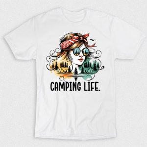 Kaos Woman Camping Life V1